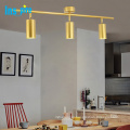 Aluminum copper kitchen living room chandelier lamps ceiling suspended light